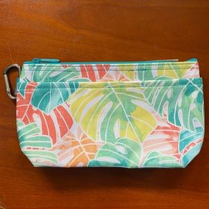 NIP PARADISE PALMS CLEAR CLIP POUCH (9733) Retails $22